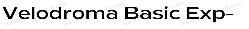 Velodroma Basic Exp字体转换